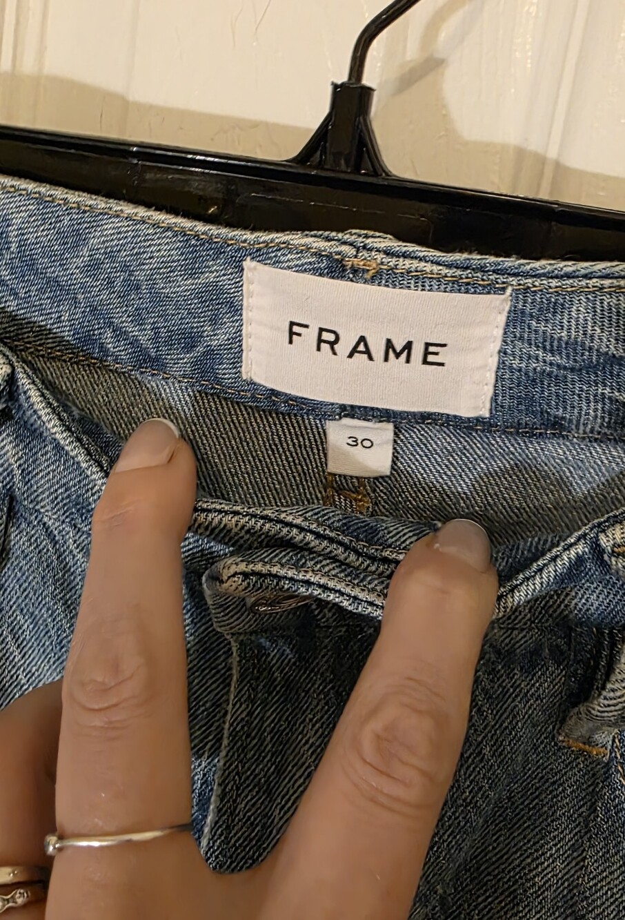 FRAME Le Super High Mini Boot Jeans Demarco Wash High Rise 30